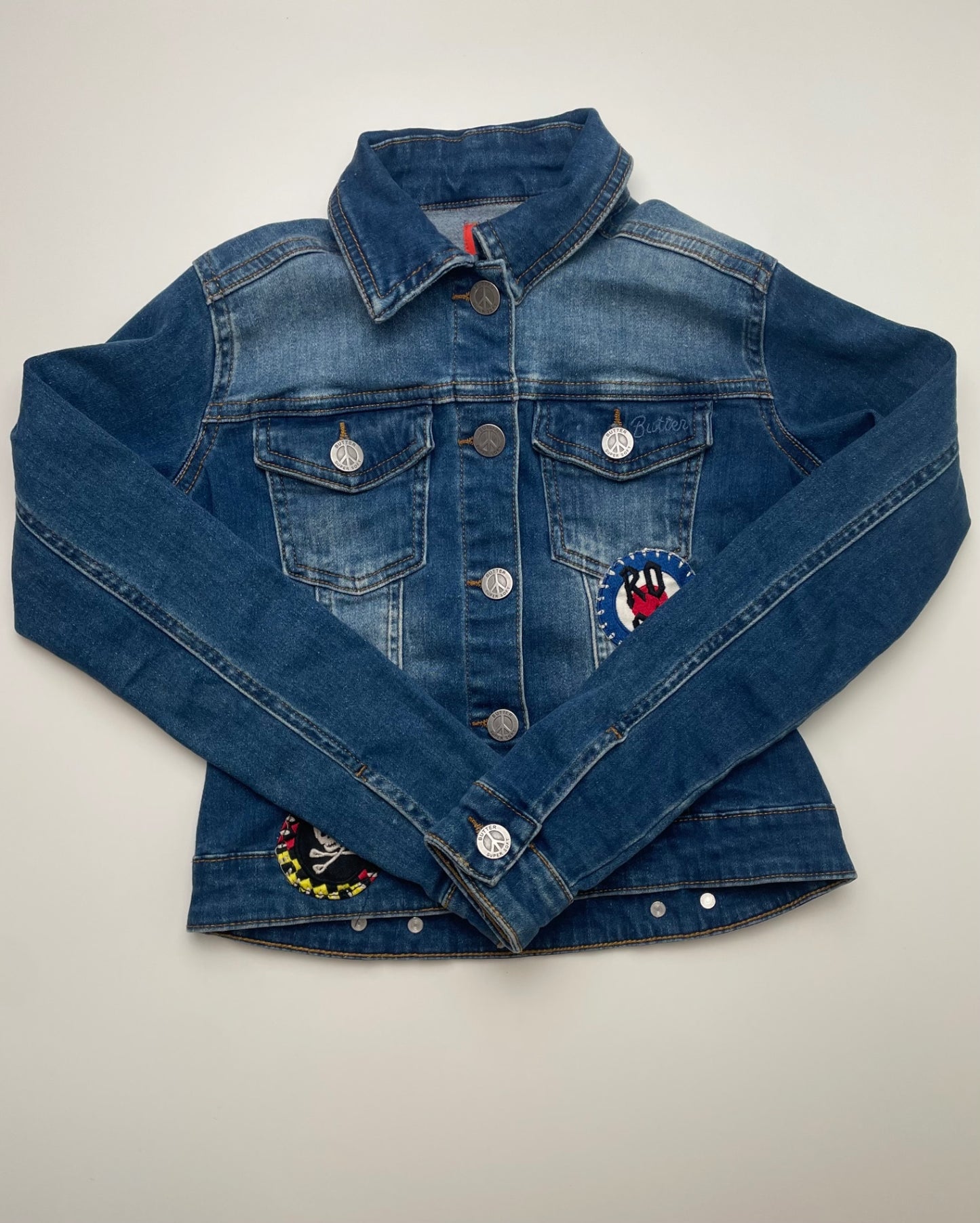 Butter Jacket - Blue Denim + Patches | size 7/8