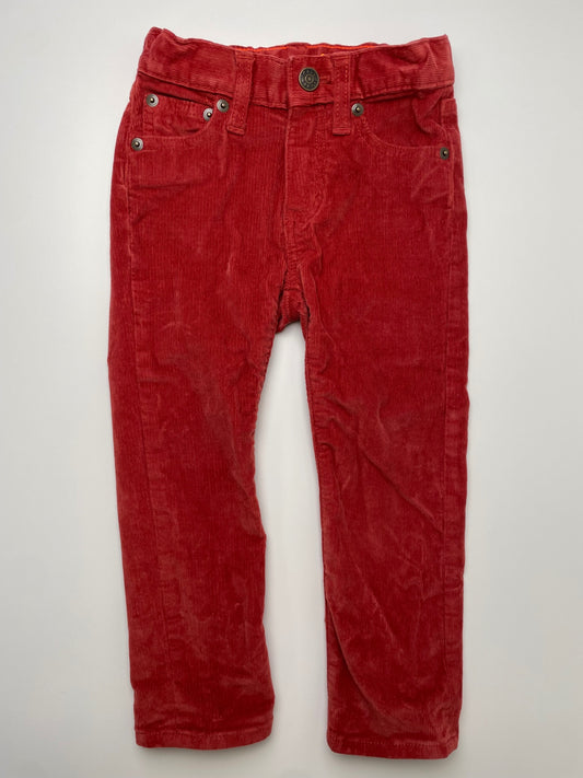 Crewcuts Pants - Orange Corduroy Stretch | size 3T