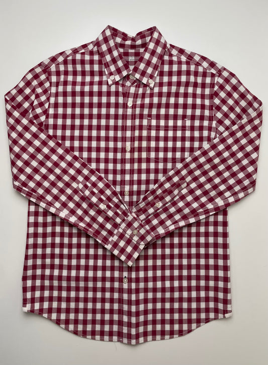 Crewcuts Shirt - Red Gingham Button Down | size 12