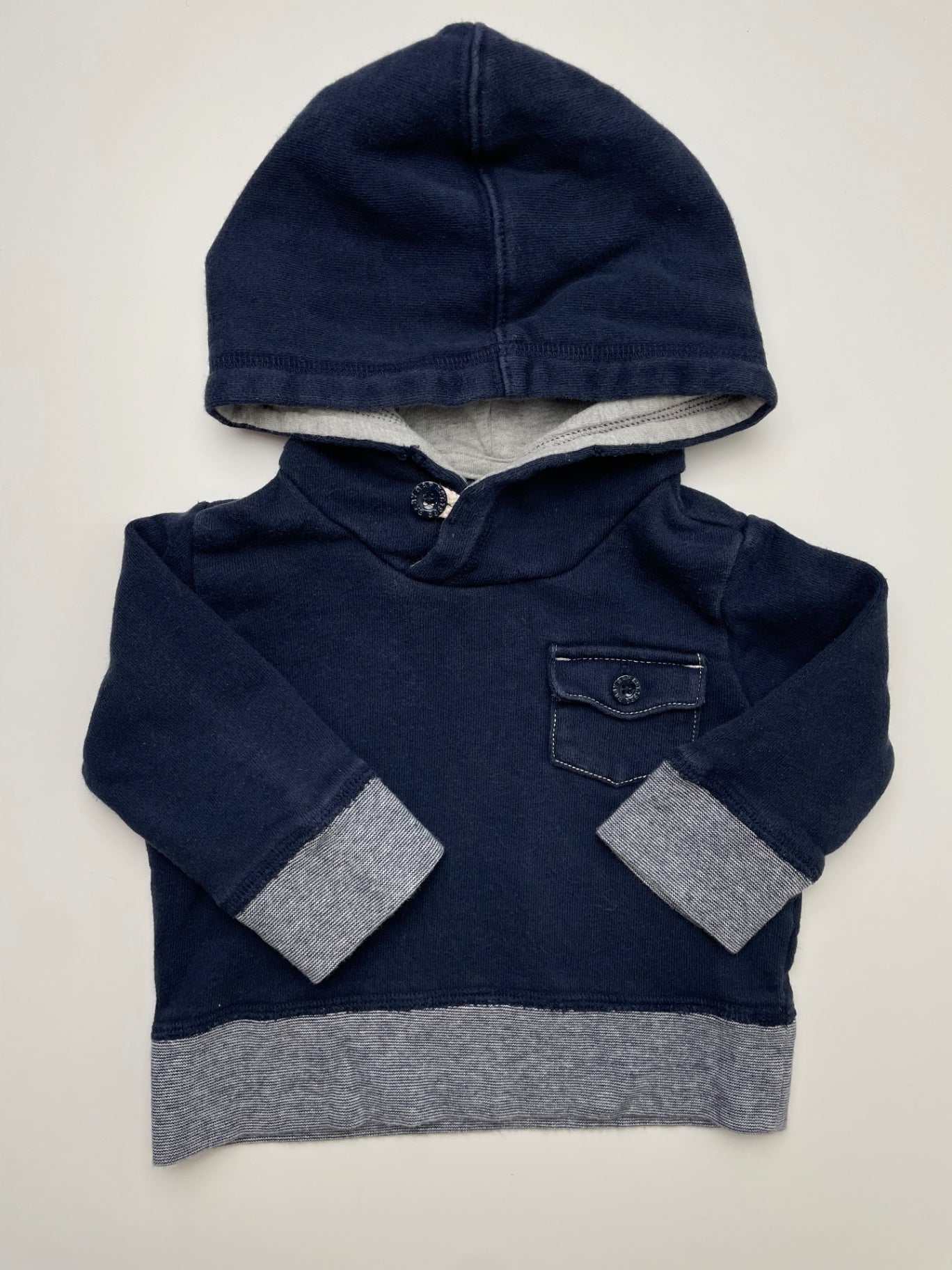 Baby Gap Sweatshirt - Navy Blue Hoodie | size 6 - 12 Months