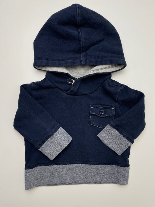 Baby Gap Sweatshirt - Navy Blue Hoodie | size 6 - 12 Months