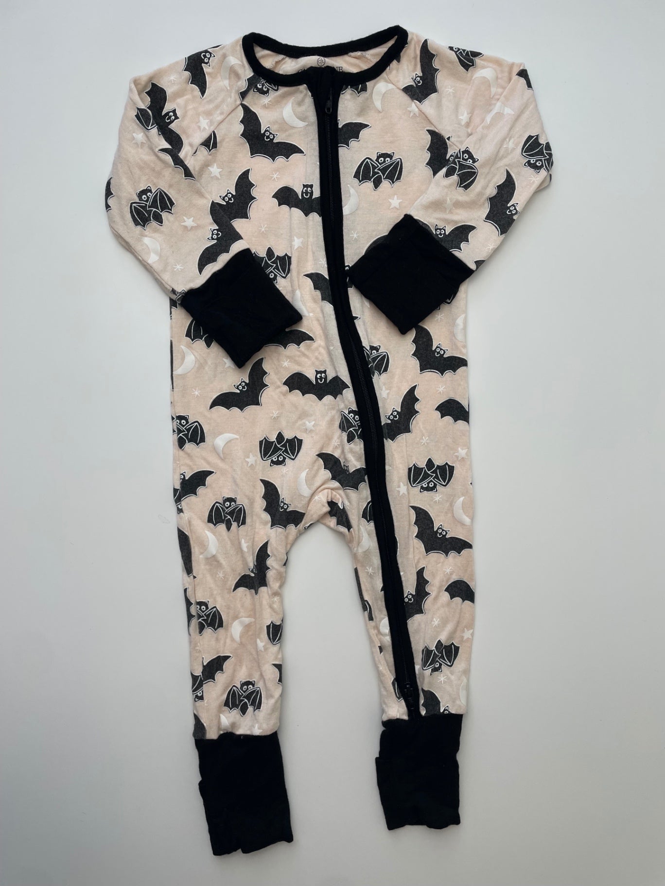 Caden Lane Onesie - Tan Bats | size 3 - 6 Months