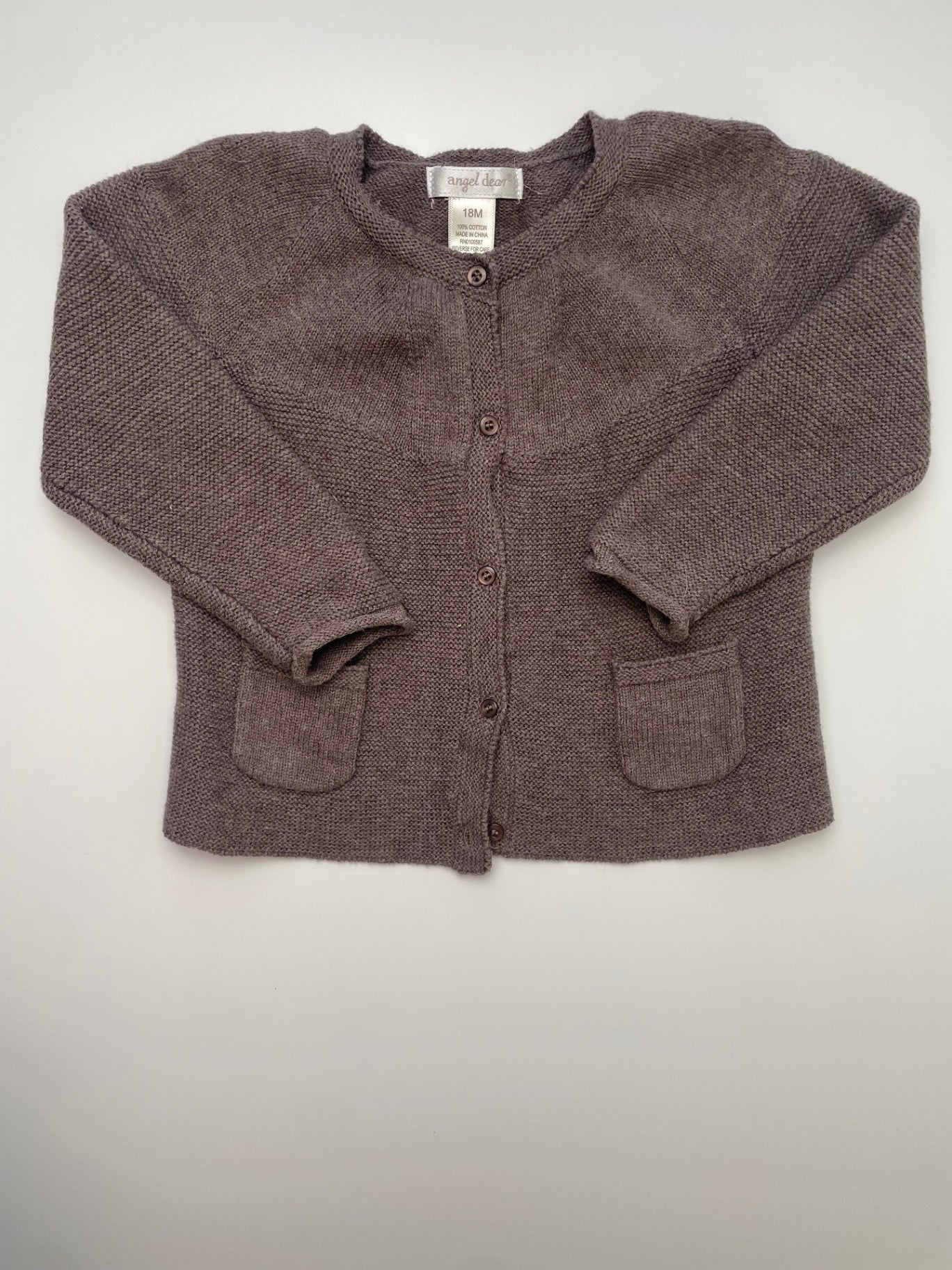 Angel Dear Sweater - Brown Cardigan | size 18 Months