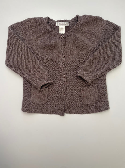 Angel Dear Sweater - Brown Cardigan | size 18 Months