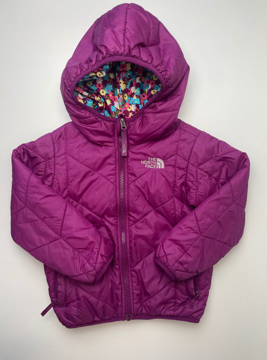 The North Face Jacket/Coat - Purple Reversible Floral Puffer | size 4T