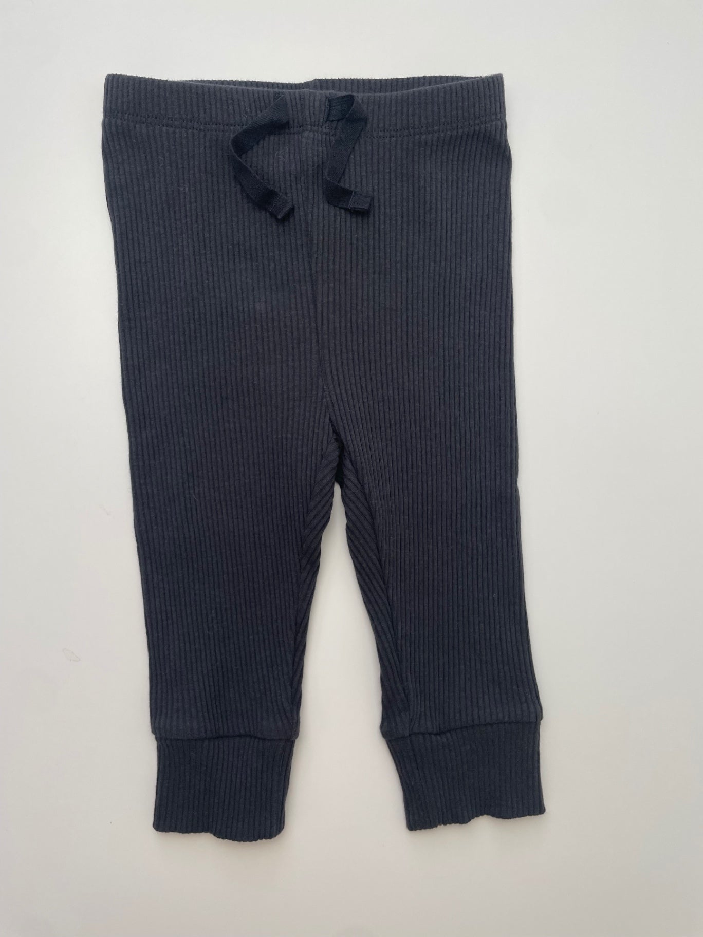 Baby Gap Leggings - Black Ribbed | size 6 - 12 Months