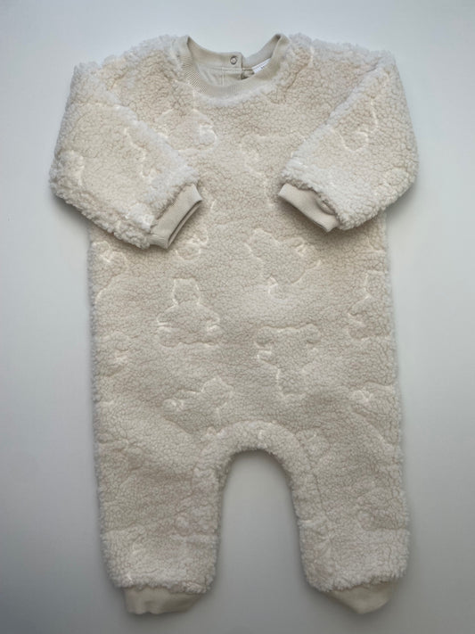 Baby Gap Onesie - Cream Fleece | size 6 - 12 Months