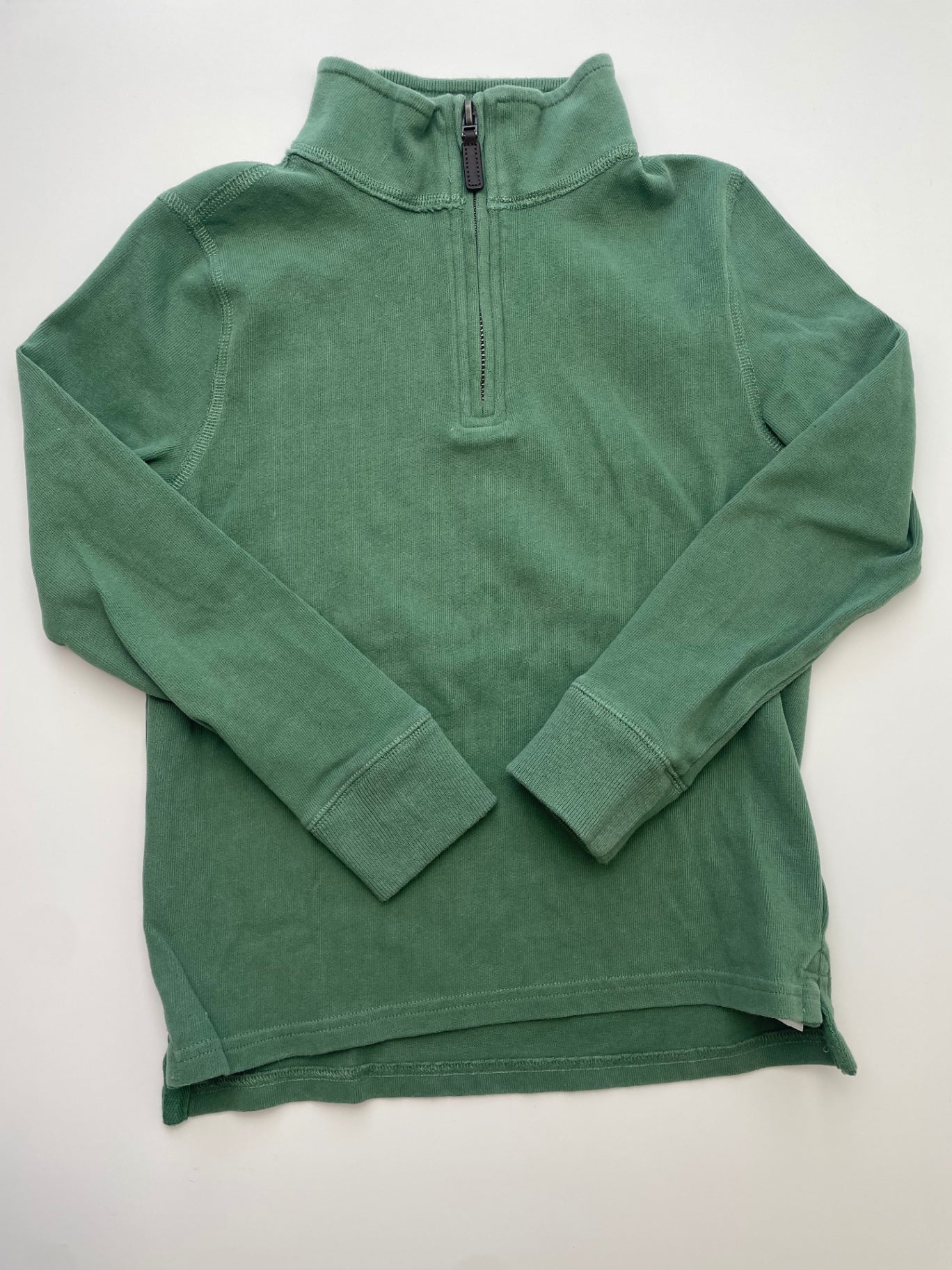 Crewcuts Sweatshirt - Green Solid 1/4 Zip | size 6
