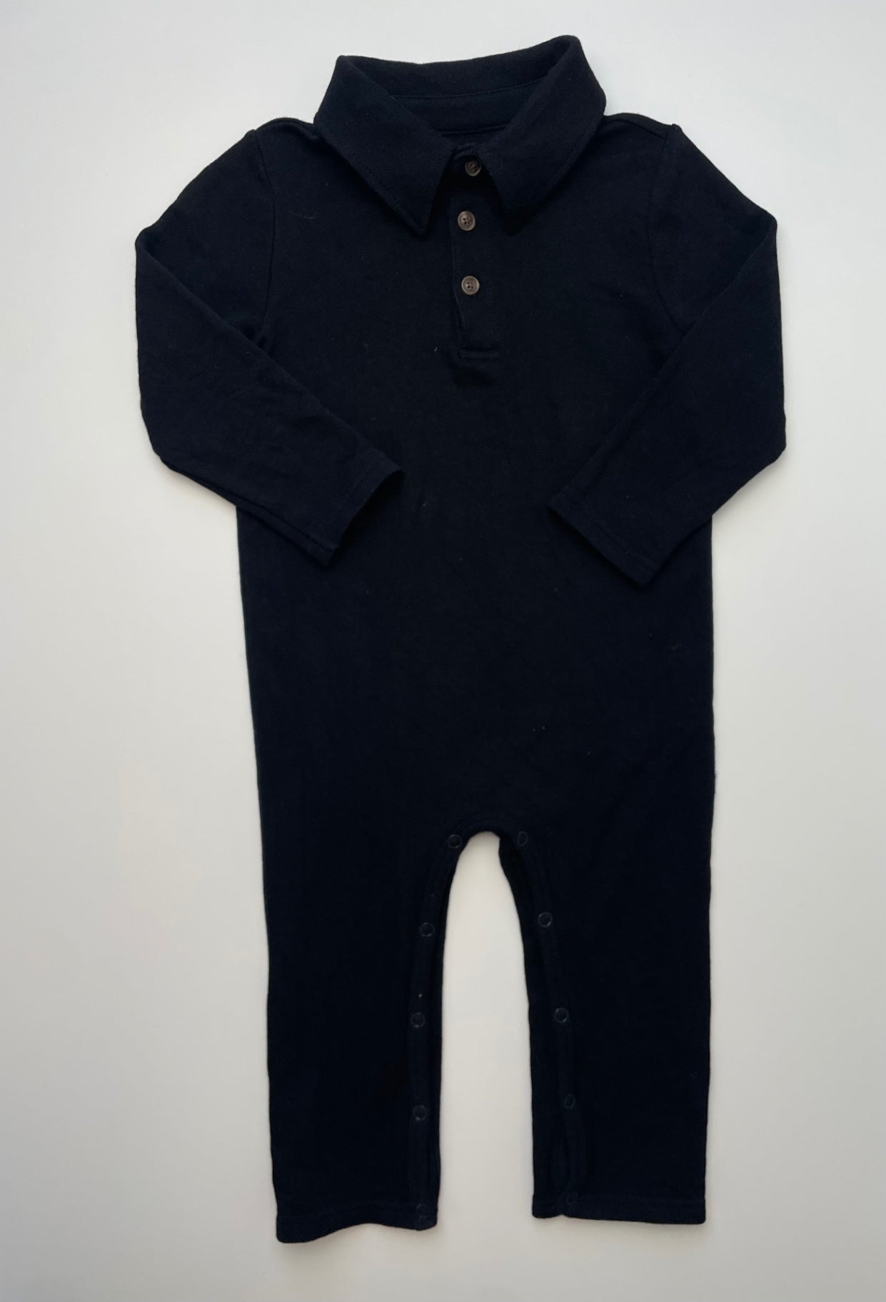 Play by Little Sleepies Onesie - Black Solid | size 12 - 18 Months