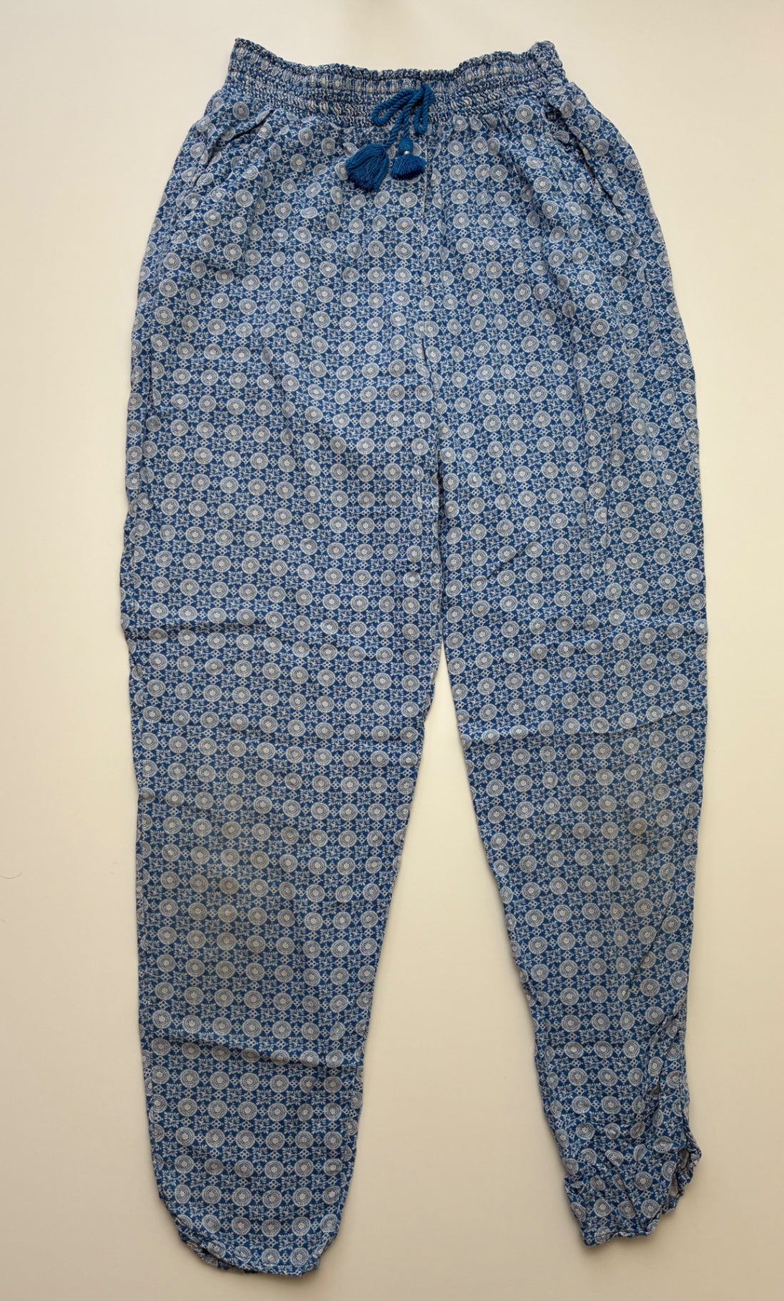 H&M Pants - Blue Geometric Pattern | size 10/11