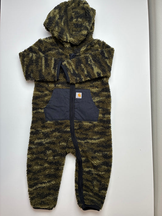 Carhartt Coverall - Multicolor Sherpa Fleece | size 12 Months