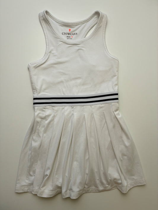Crewcuts Dress - White Racerback Athletic | size 8