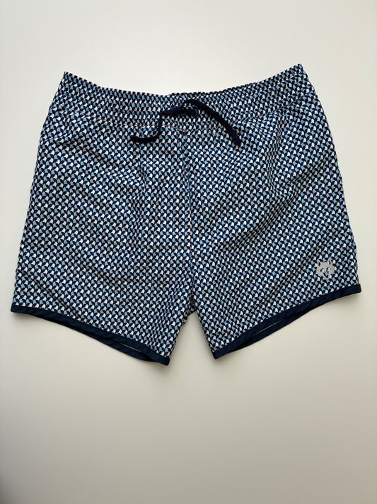 Greyson Swimsuit - Blue Wolf Head Trunks | size 10