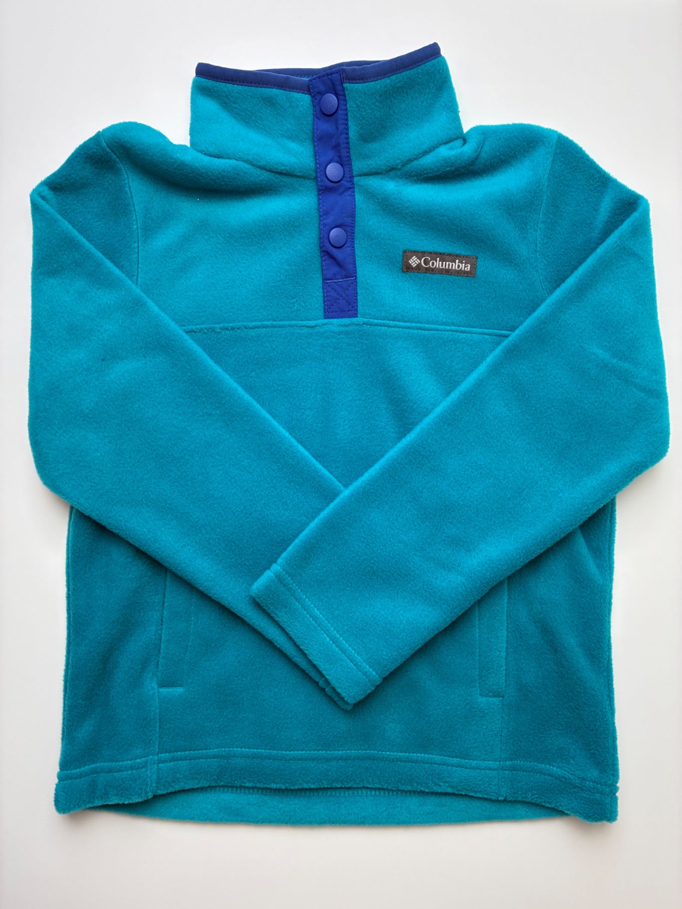 Columbia Sweatshirt - Blue Fleece 1/4 Snap | size 8