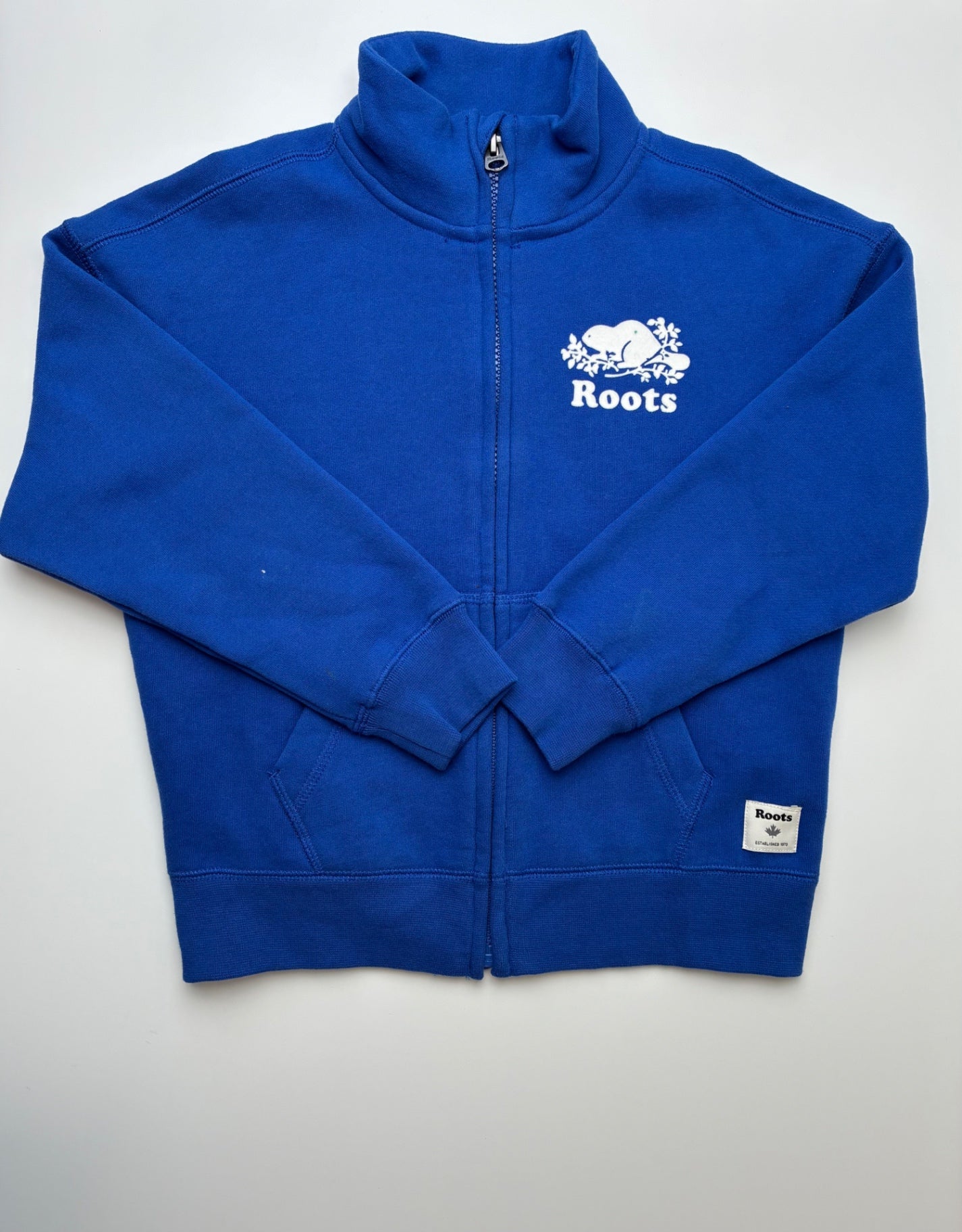 Roots Kids Sweatshirt - Blue Full Zip | size 5T/6
