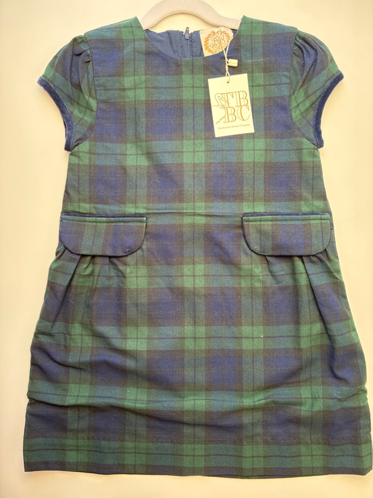 Beaufort Bonnet | 6 | Dress - Navy/Green - Plaid