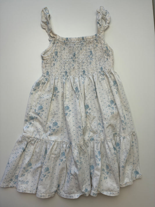Polo Ralph Lauren Dress - White Shirred + Floral | size 5T