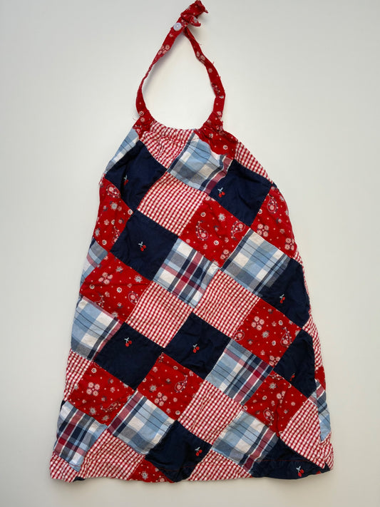 Janie and Jack Dress - Red Patchwork Halter | size 3T