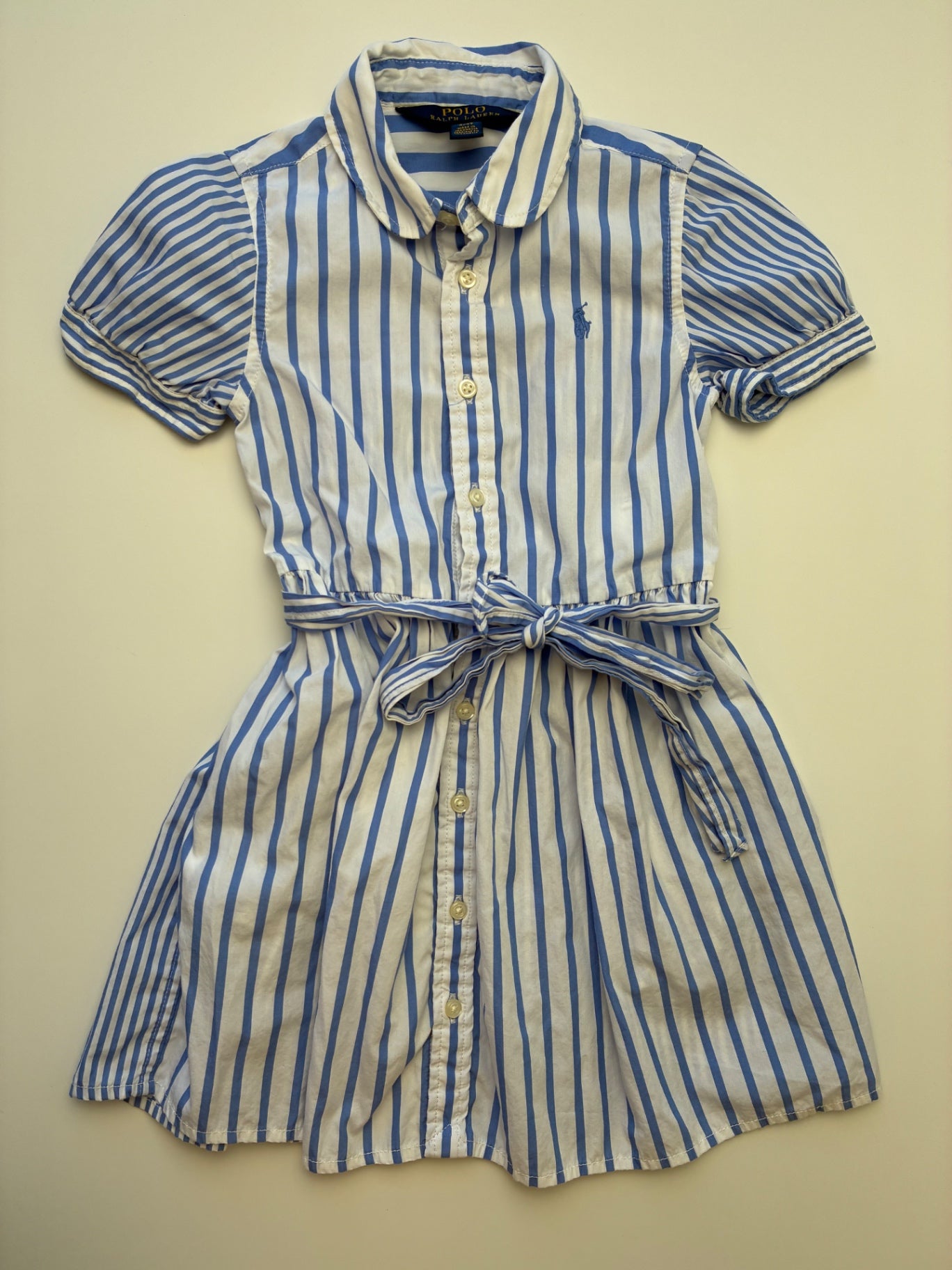 Polo Ralph Lauren Dress - Blue Striped Button Up | size 4T