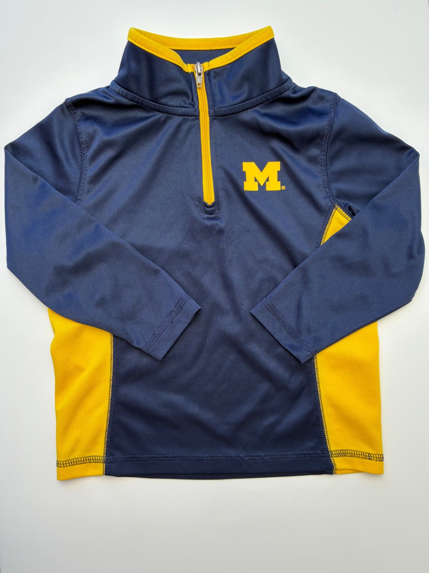 Pro Edge Sweatshirt - Navy Blue Michigan 1/4 Zip | size 3T