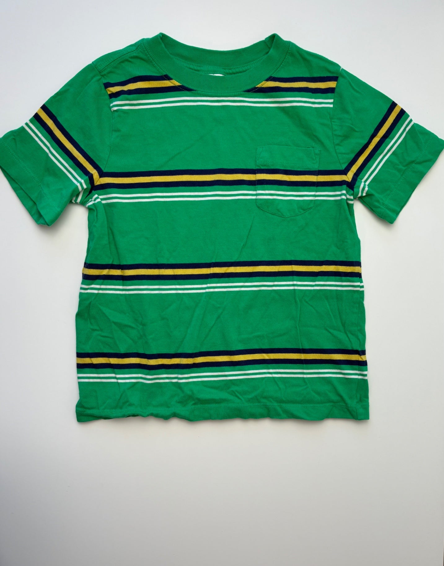 Hanna Andersson T-Shirt - Green Striped | size 5T
