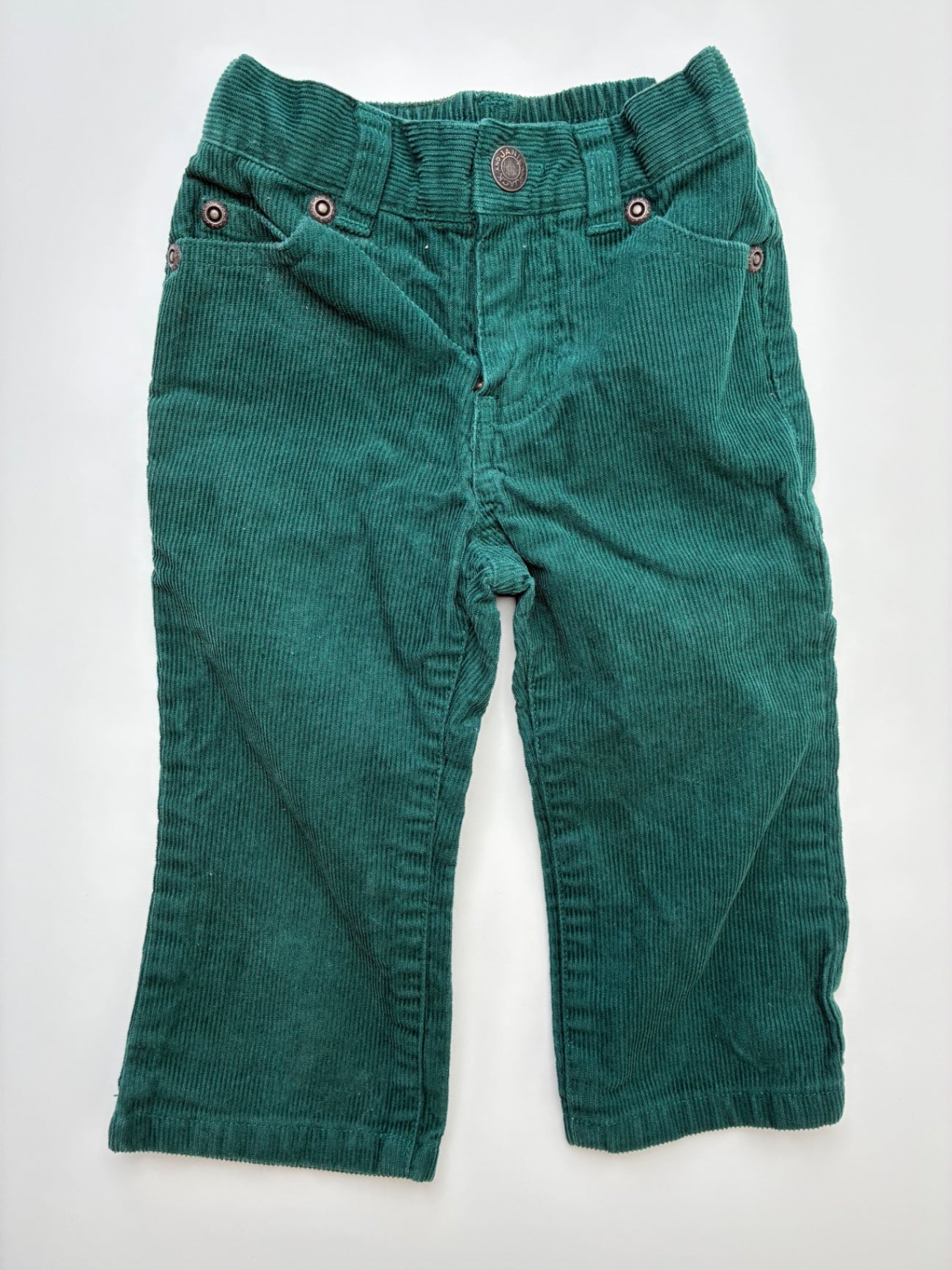 Janie and Jack Pants - Green Corduroy | size 12 - 18 Months