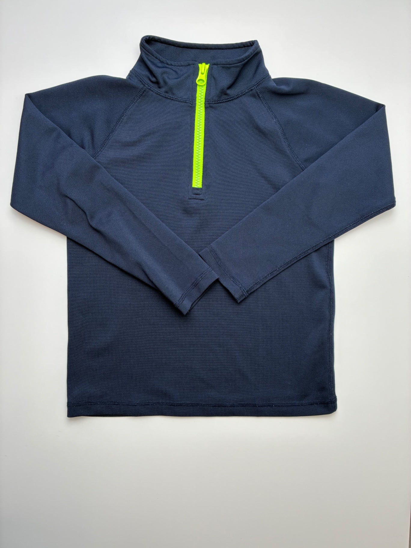 Crewcuts Sweatshirt - Navy Blue 1/4 Zip w/ Neon Zipper | size 4T/5T