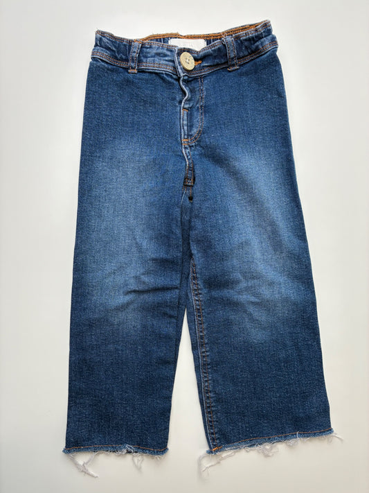 Zara Jeans - Blue Straight Leg Raw Hem | size 4T