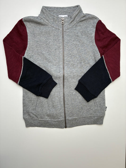 Splendid Sweatshirt - Gray Color Block Full Zip | size 7