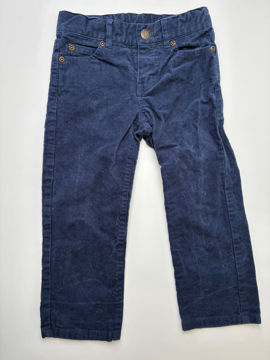 Janie and Jack Pants - Navy Blue Corduroy | size 3T
