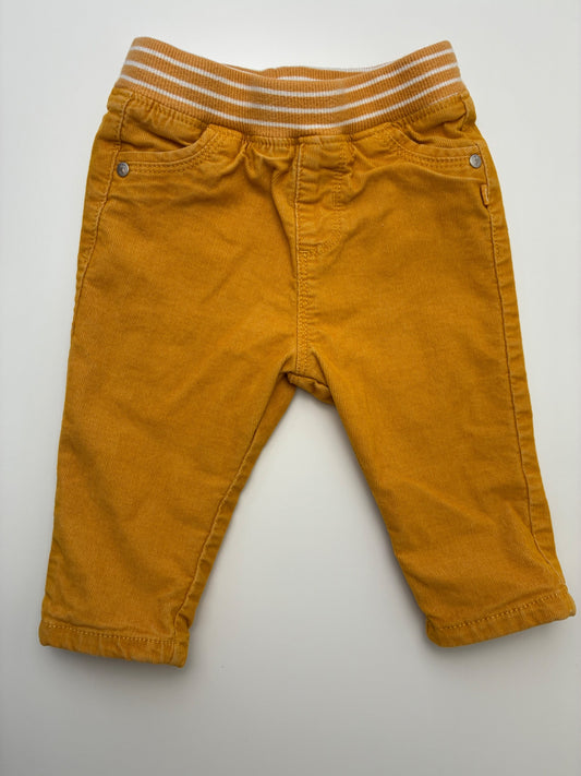 Obaibi Pants - Yellow Corduroy | size 6 Months