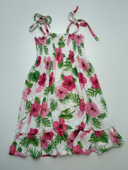 Angel Dear Dress - Multicolor Shirred + Floral | size 3T