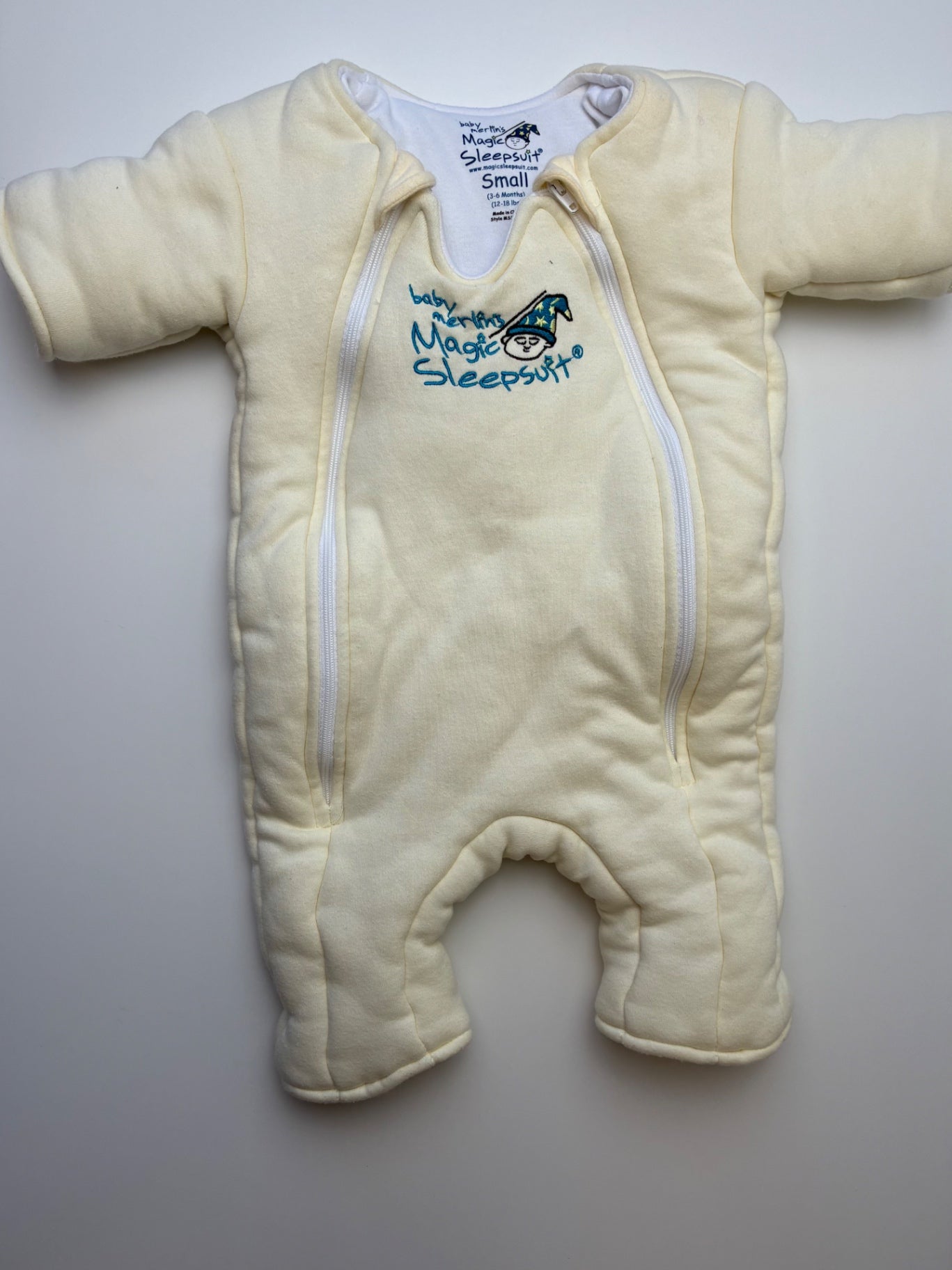 Baby Merlin Sleepsack - Yellow Magic Sleepsuit 100% Cotton | size 3 - 6 Months