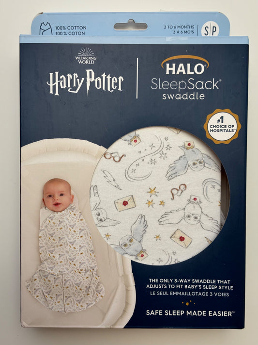Halo Sleepsack - White Harry Potter SleepSack Swaddle | size 3 - 6 Months