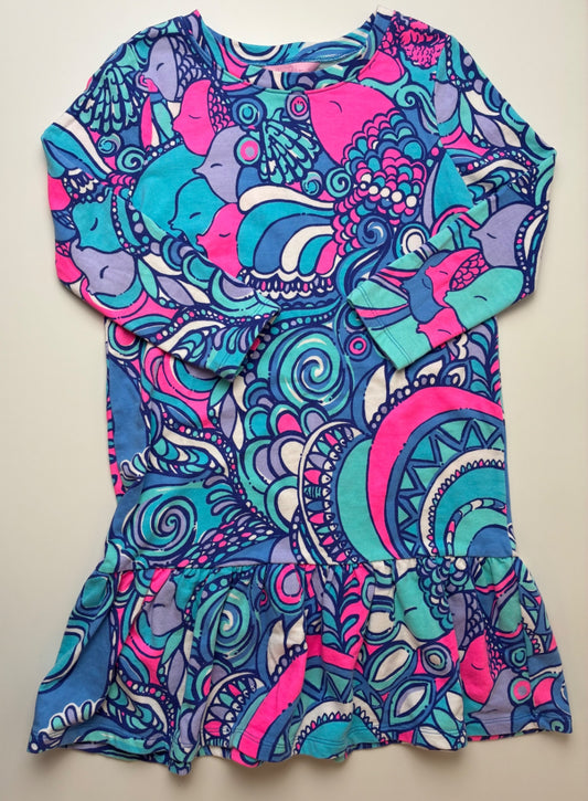 Lilly Pulitzer Dress - Purple Swirls + Fish | size 8/10