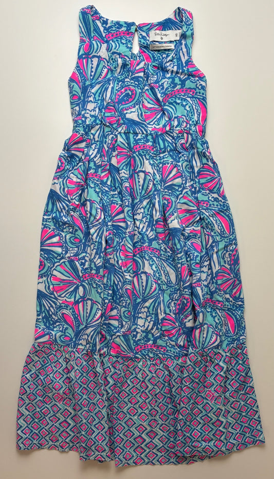 Lilly Pulitzer x Target Dress - Blue Sleeveless + Geometric Maxi | size 4T/5T