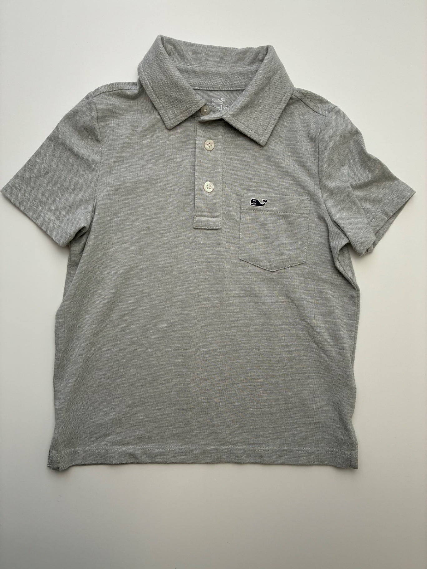 Vineyard Vines Shirt - Gray Edgartown Polo | size 5T