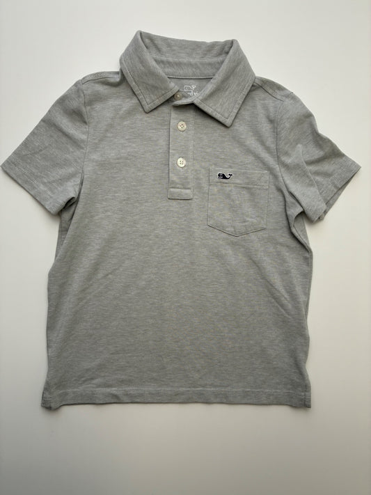 Vineyard Vines Shirt - Gray Edgartown Polo | size 5T