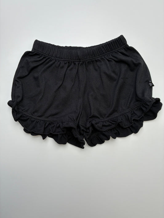 Pixie Lane Shorts - Black Ruffle Hem | size 4T
