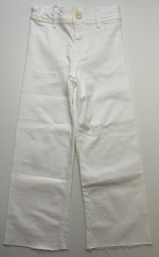 Zara Jeans - White Marine Pant Wide Leg | size 8