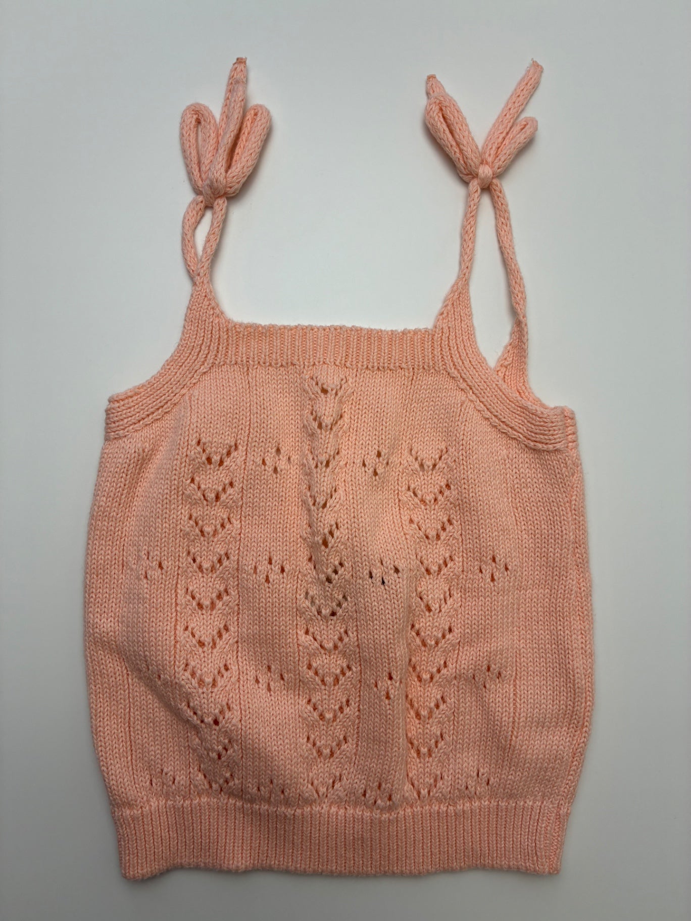 Tocoto Vintage Shirt - Orange Knit Tie Sleeves | size 2T