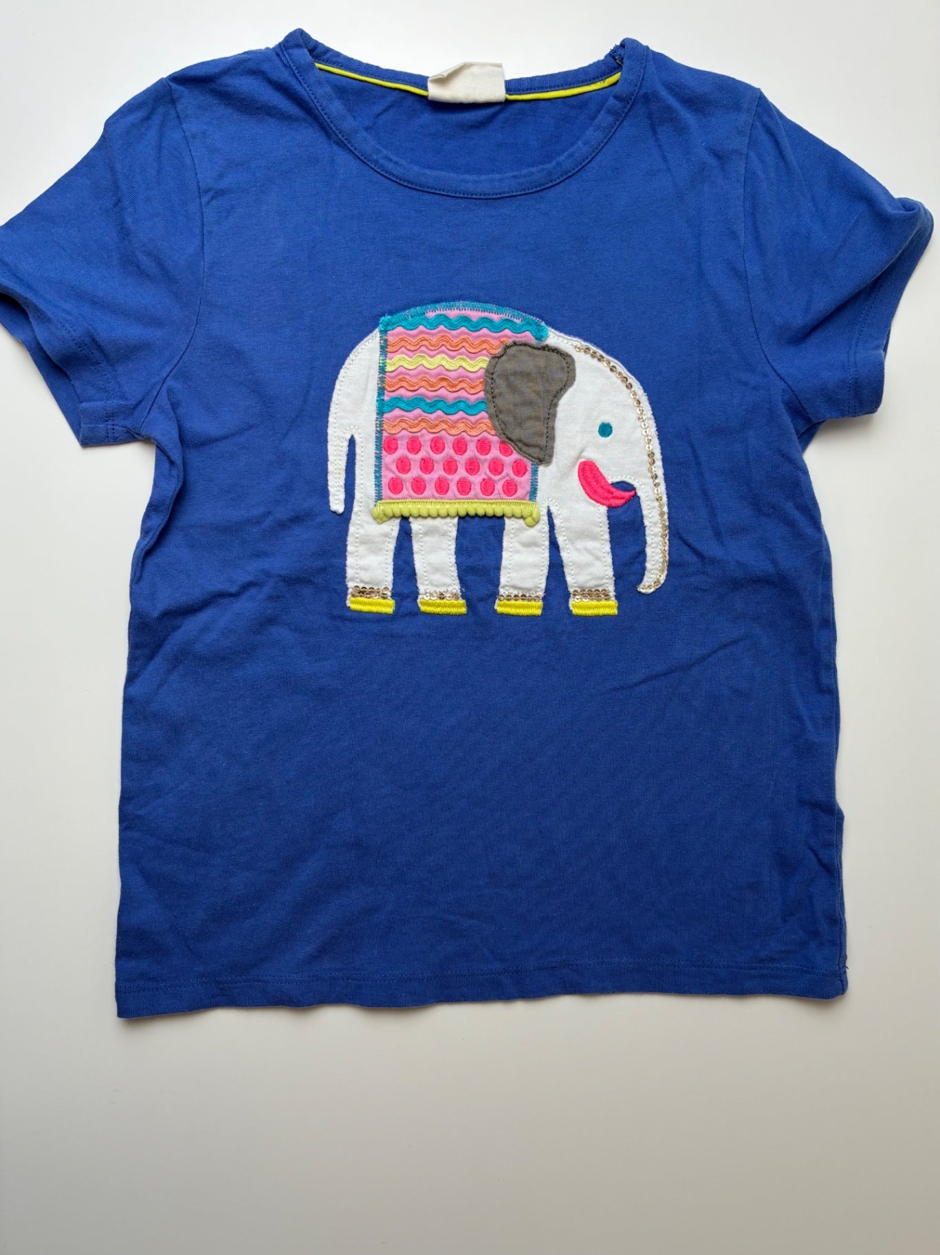 Mini Boden T-Shirt - Blue Elephant | size 7/8