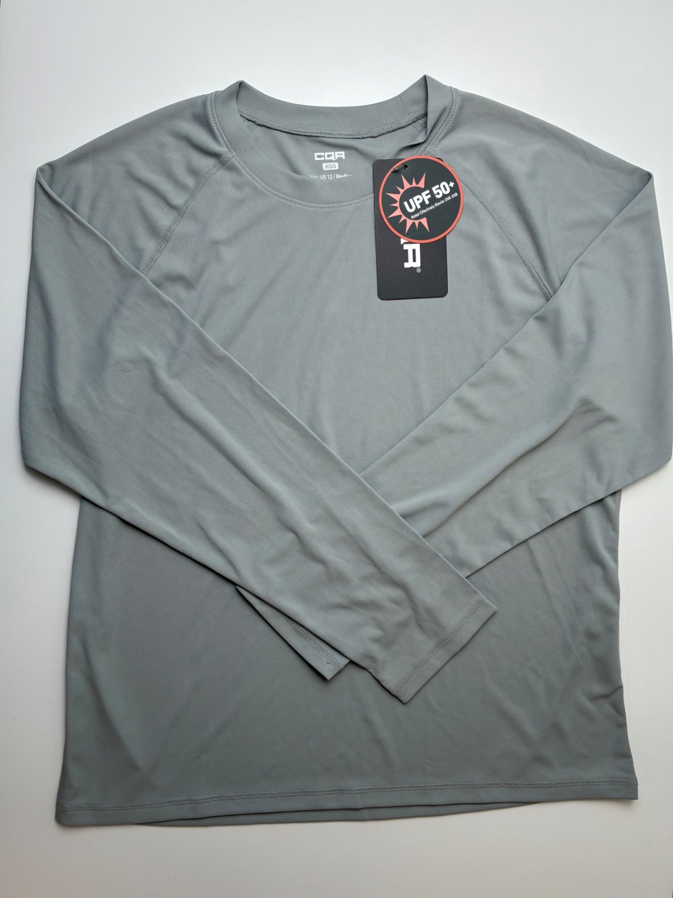 CQR Long Sleeve T-Shirt - Gray UPF 50+ | size 12