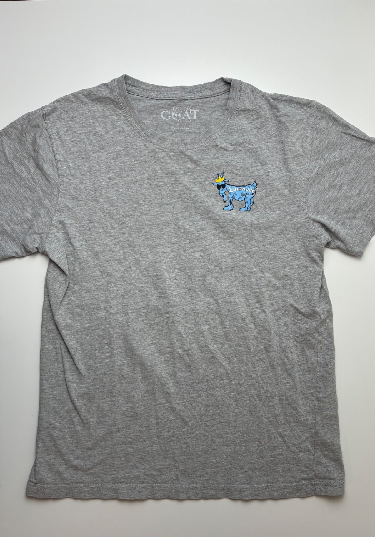 Goat USA T-Shirt - Gray Heathered Graphic | size 7/8