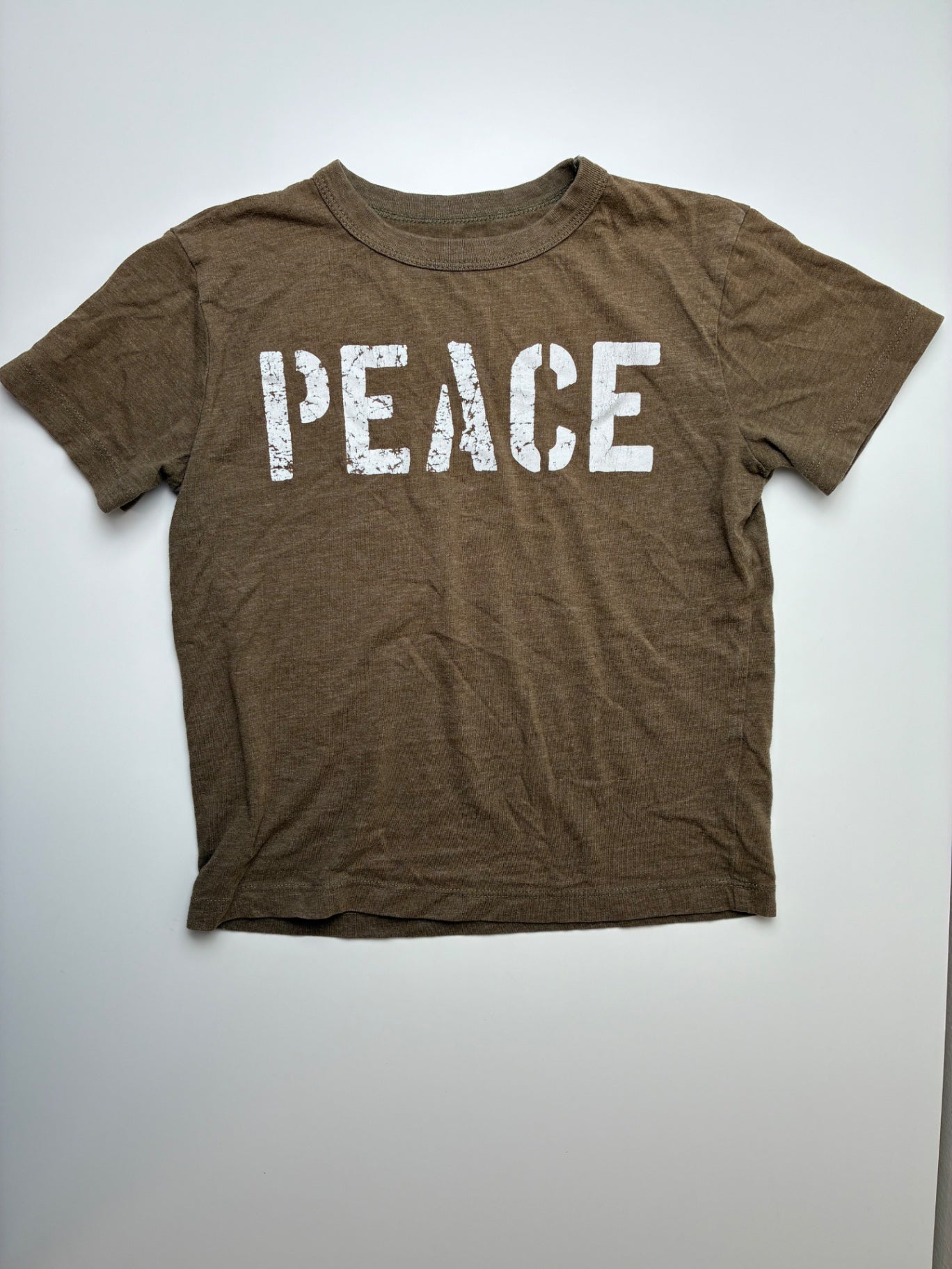 Chaser T-Shirt - Brown 'Peace' | size 7