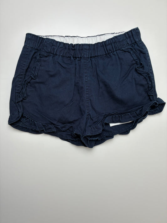 Crewcuts Shorts - Navy Blue Ruffle Hem Chino | size 7