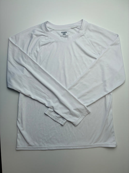 CQR Long Sleeve T-Shirt - White UPF 50+ | size 12