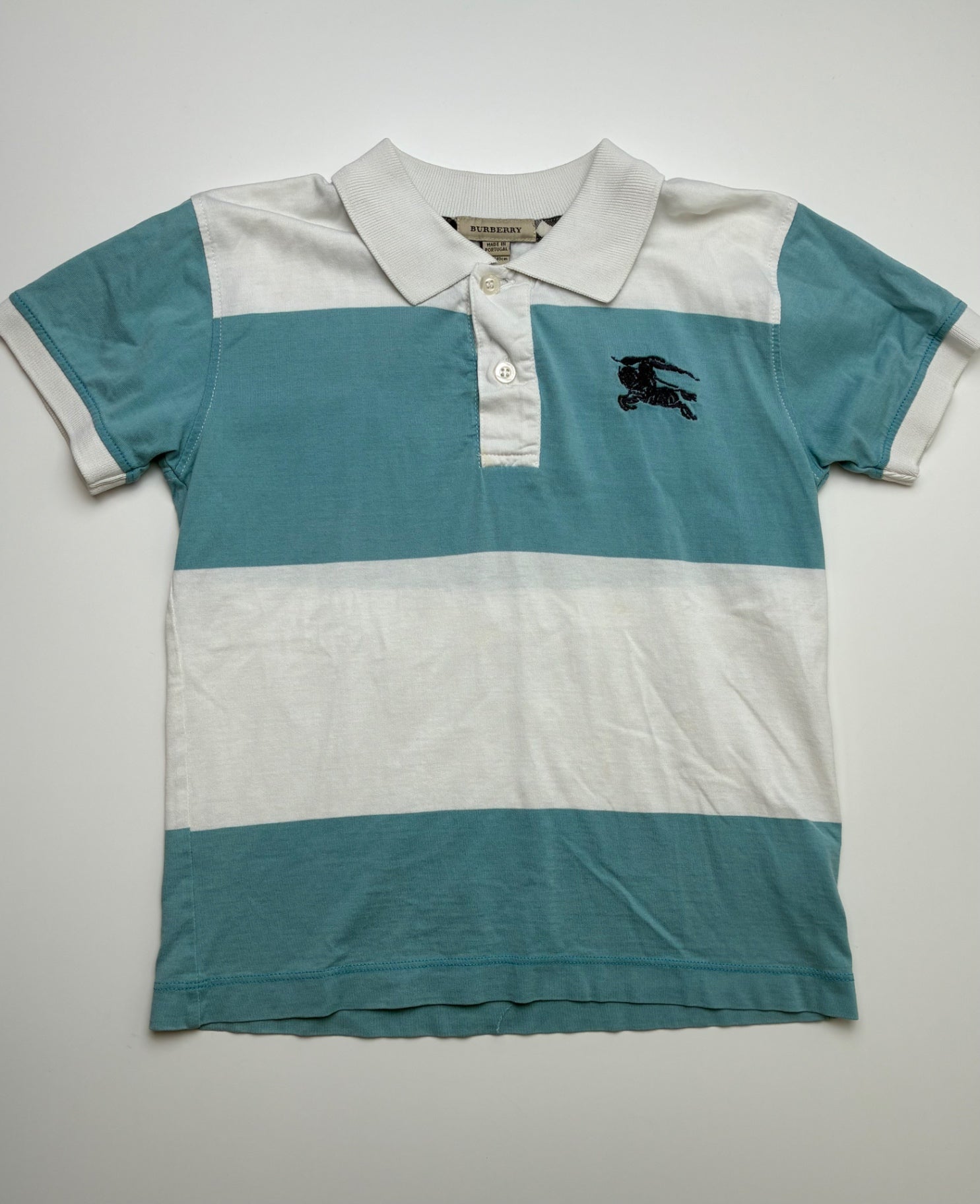 Burberry Shirt - Blue Striped Polo | size 10