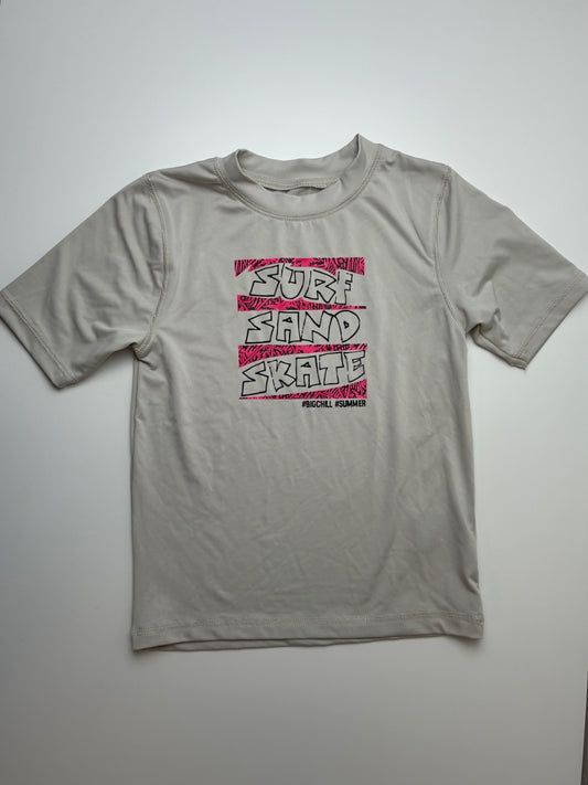 Big Chill T-Shirt - Gray UPF 50+ Rash Guard | size 7