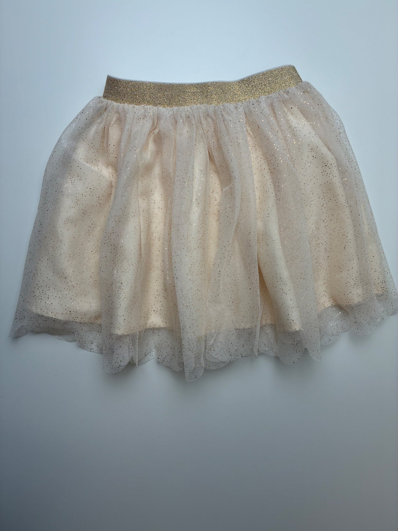 Hanna Andersson Skirt - Gold Glitter + Tulle | size 4T/5T